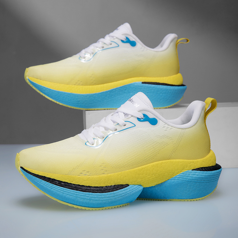 Breathable Mesh Athletic Shoes - Men Carbon Plate Running Shoes Breathable