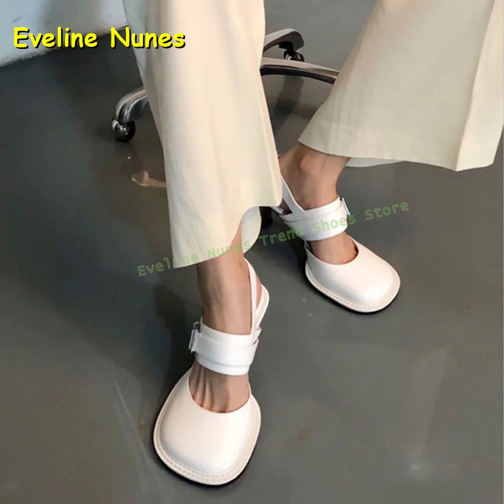 Women's Black Square Toe Buckl - Sandals review and price