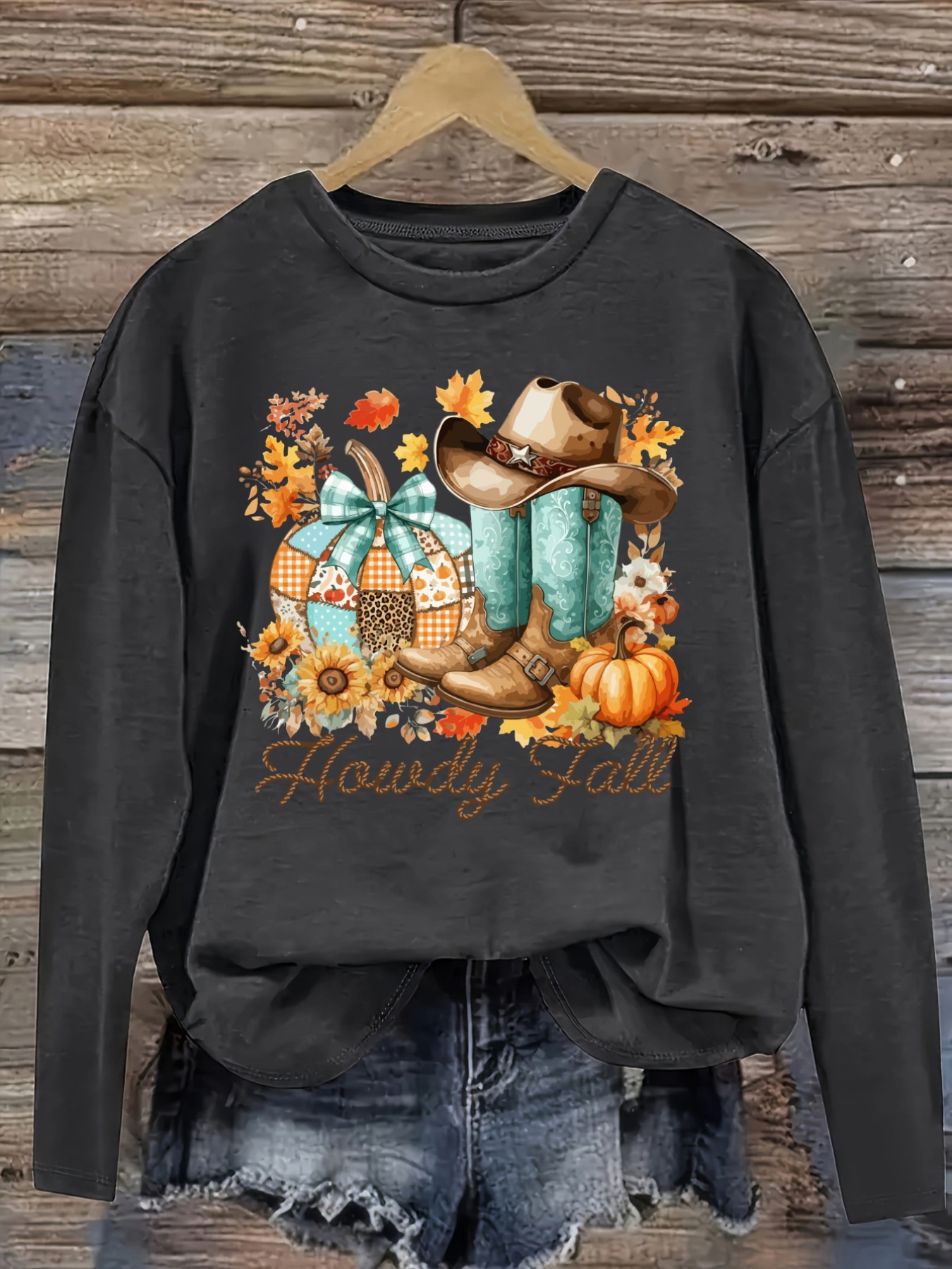 Women's Casual Long Sleeve Cre - Boots review and price