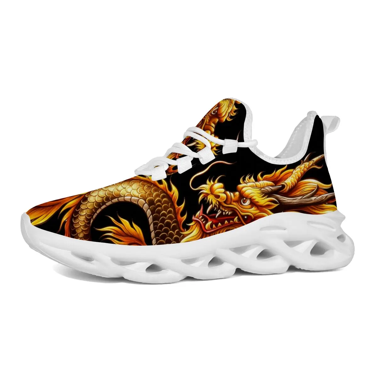 Dragon Graphics Sneakers Men M - Breathable Mesh Athletic Shoes review and price