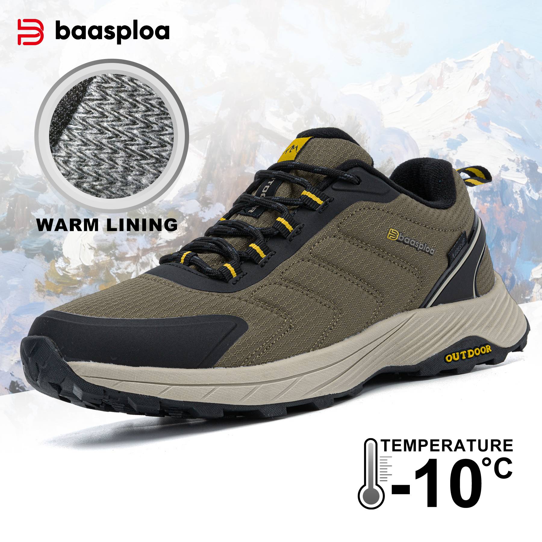 Baasploa Men Trail Running Hik - Waterproof Goretex Running Shoes review and price