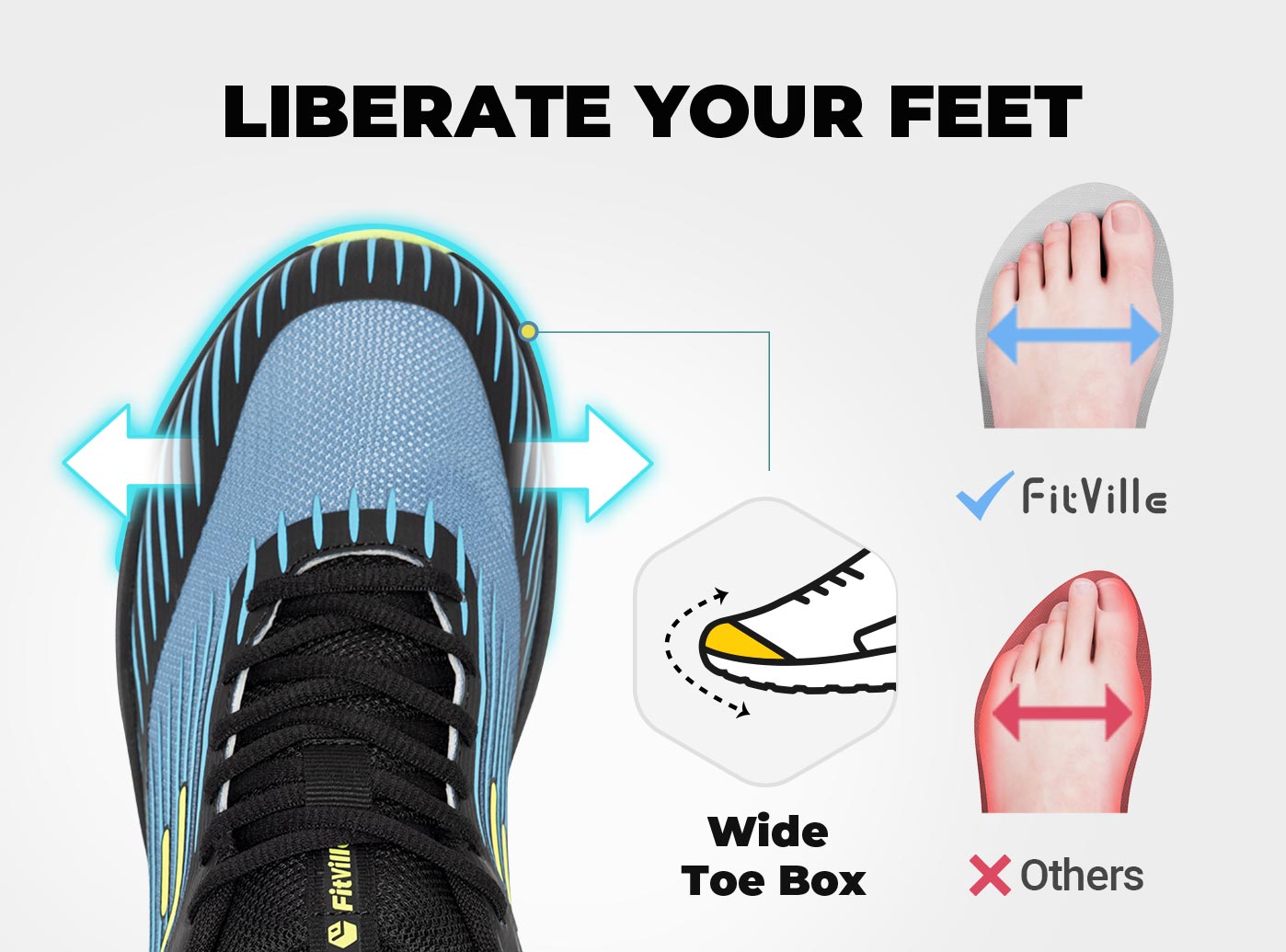 FitVille Men's Trail Running S - Anti Slip Trail Running Sneakers review and price
