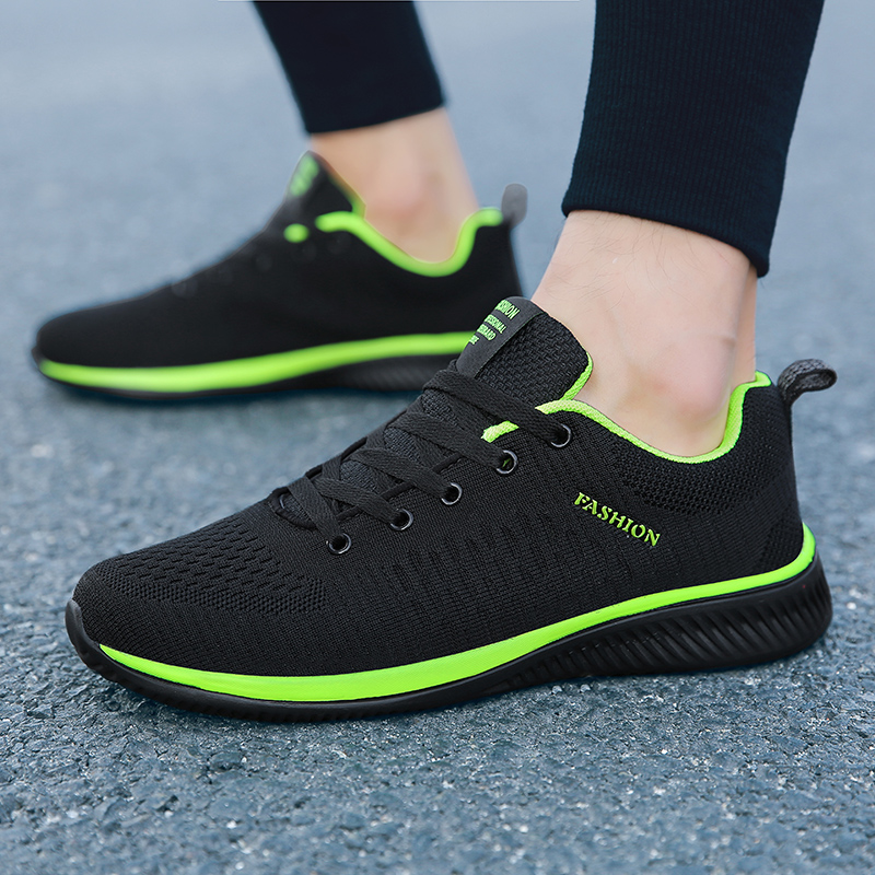 MAEDEF Athletic Shoes for Men  - Knit Fabric Lace Up Sneakers review and price