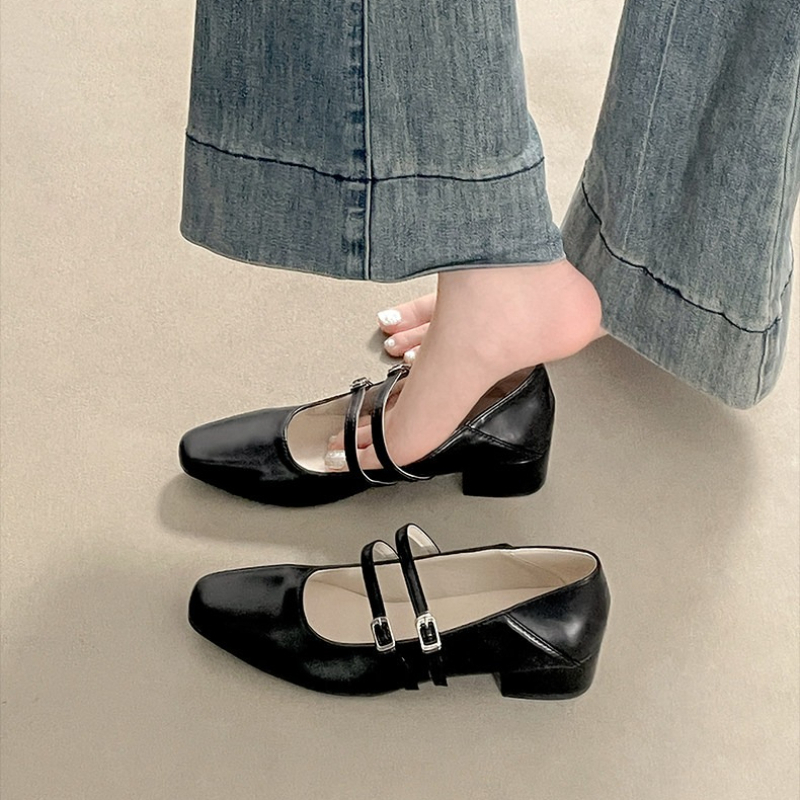 Square Toe Low Heel Women Silv - Heels review and price